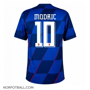 Billige Fotballdrakt Kroatia Luka Modric #10 Replika Bortedrakt EM 2024 Kortermet